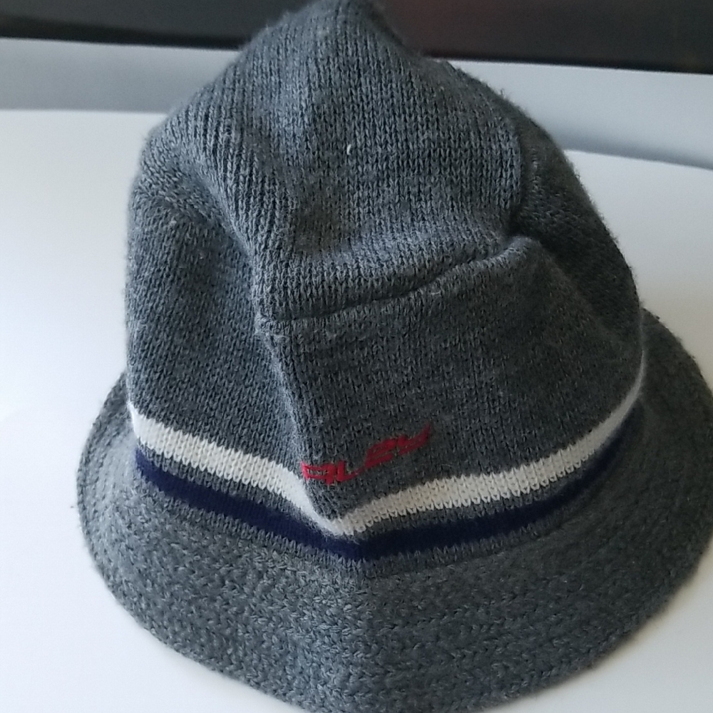 Hurley Gray Knit Bucket Hat with Logo